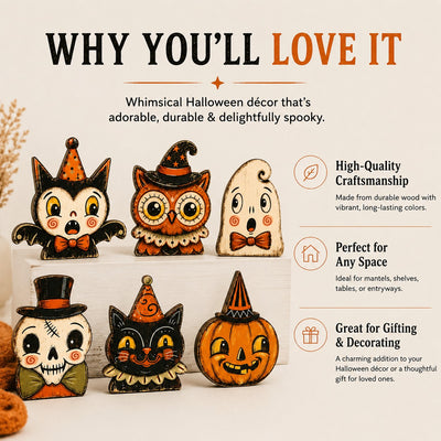 Halloween Wooden Shelf Sitter Set